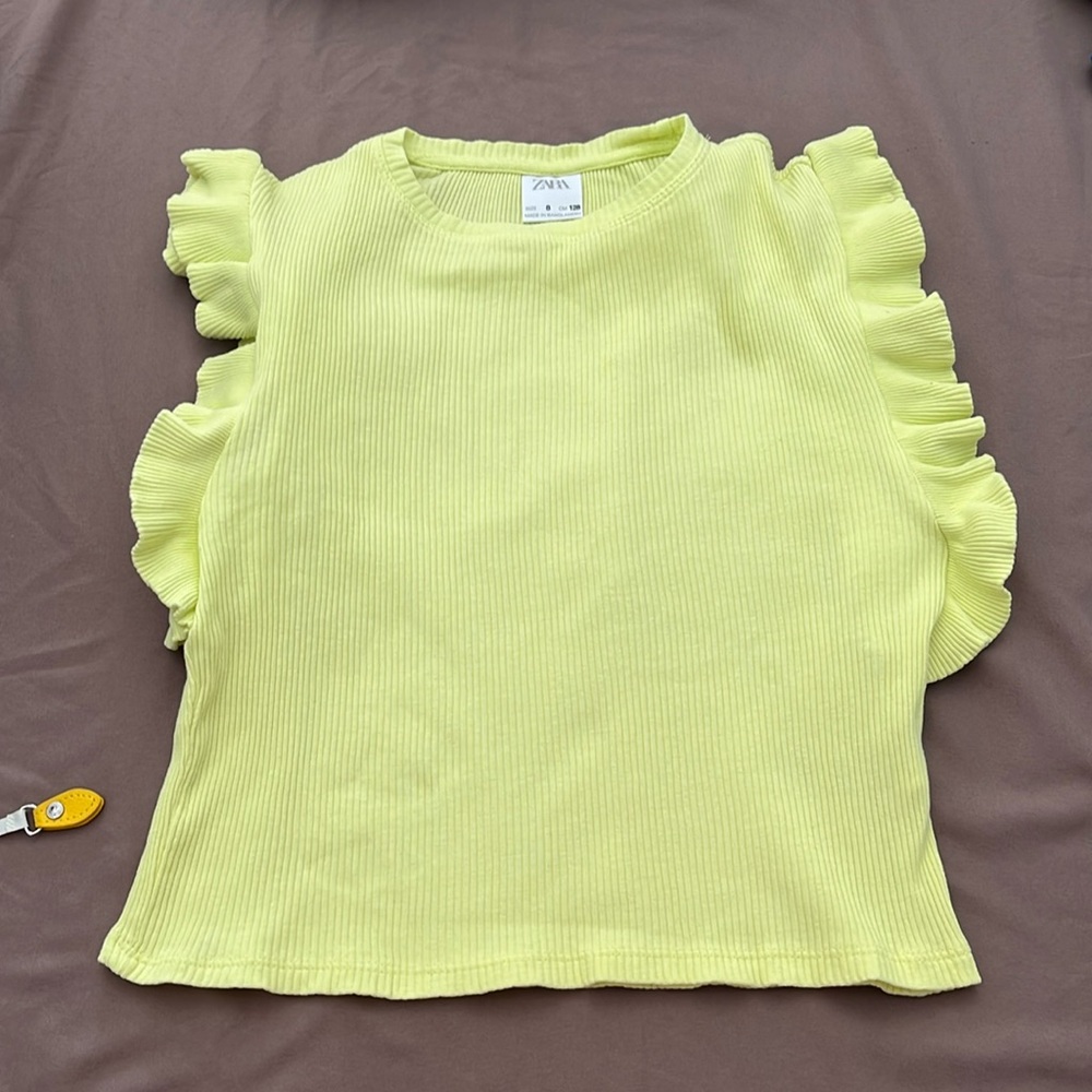 Zara sleeveless t girl top, size 8
